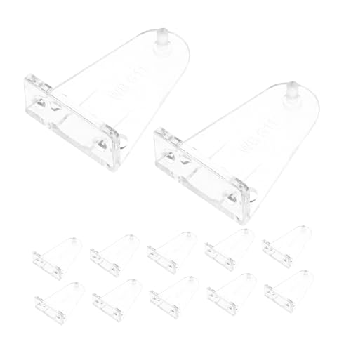 ULTECHNOVO 12 Stück Teiliges Transparente Kunststoff-blindhalter für Horizontale Jalousien Stabile Fensterrollo-halterungen Positionierungshaken für Unteren Schienenbereich Rolladenzubehör von ULTECHNOVO