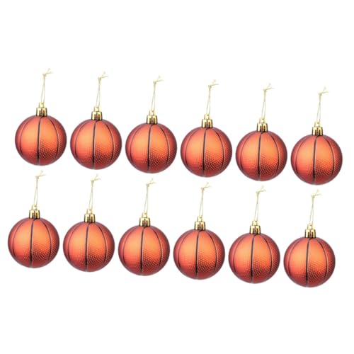 ULTECHNOVO 12 Stück Teiliges Weihnachtsbaumhänger Basketball Design Wetterfeste Christbaumkugeln Sportliche Weihnachtsdeko für Baum Fenster Türen für Party und Festtagsstimmung ULTECHNOVO 12 Stück Teiliges Weihnachtsbaumhänger Basketball Design Wetterfeste Christbaumkugeln Sportliche Weihnachtsdeko für Baum Fenster Türen für Party und Festtagsstimmung von ULTECHNOVO