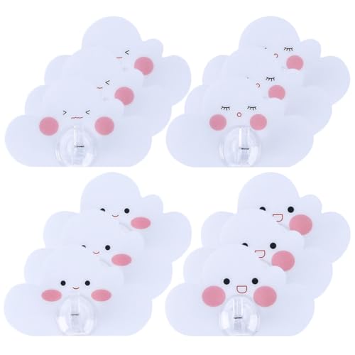 ULTECHNOVO 12 Stücke Selbstklebende Wandhaken Niedliche Cartoon Wolken Wandhaken Wanddeko für Kinderzimmer Multifunktionale Haken Fester Halt ohne Bohren ULTECHNOVO 12 Stücke Selbstklebende Wandhaken Niedliche Cartoon Wolken Wandhaken Wanddeko für Kinderzimmer Multifunktionale Haken Fester Halt ohne Bohren von ULTECHNOVO
