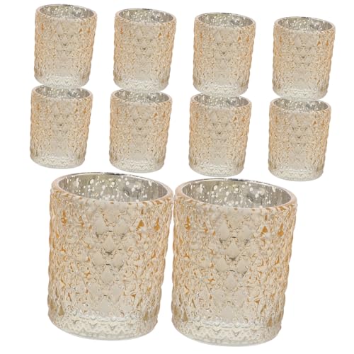ULTECHNOVO 12stücke Teiliges Glas Teelichthalter Für Kerzen Elegante Tischdeko Für Hochzeiten Partys Und Feste Leuchtende Vasen Für Romantische Anlässe Sicheres Leichtes Material ULTECHNOVO 12stücke Teiliges Glas Teelichthalter Für Kerzen Elegante Tischdeko Für Hochzeiten Partys Und Feste Leuchtende Vasen Für Romantische Anlässe Sicheres Leichtes Material von ULTECHNOVO