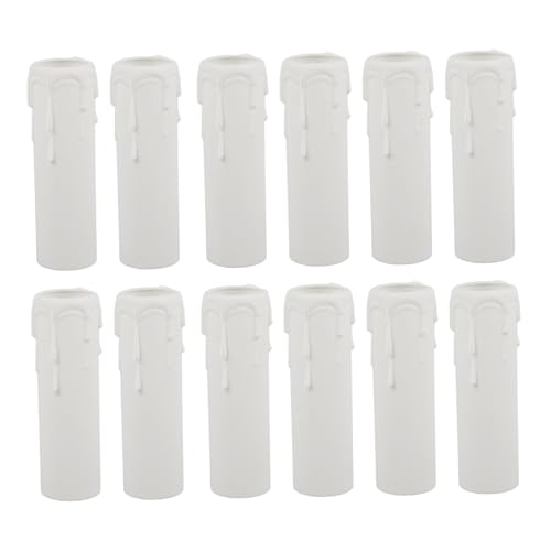 ULTECHNOVO 12stücke Kerzenstecker Covers Für Kronleuchter Tropfschutz Für Kerzenständer Kunststoff Für Candelabra Basis Weiß Für Hochzeiten Und Feiern ULTECHNOVO 12stücke Kerzenstecker Covers Für Kronleuchter Tropfschutz Für Kerzenständer Kunststoff Für Candelabra Basis Weiß Für Hochzeiten Und Feiern von ULTECHNOVO