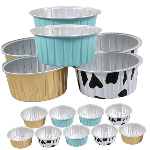 ULTECHNOVO 15 Stück Teiliges Aluminiumfolie Backform für Muffins und Pudding Kuchenformen für Desserts für Zuhause und Partys ULTECHNOVO 15 Stück Teiliges Aluminiumfolie Backform für Muffins und Pudding Kuchenformen für Desserts für Zuhause und Partys von ULTECHNOVO