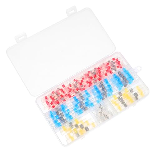 ULTECHNOVO 150 Stück Teiliges Schrumpfverbinder Lötversiegelung Wasserdichte Isolierte Stoßverbinder für Kabel Hitzeschrumpfende Elektrische Verbindungsstücke Geeignet für Kfz und Lkw von ULTECHNOVO