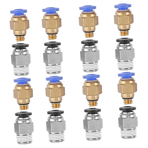 ULTECHNOVO 16 Stück Teiliges Pneumatischer Schnellverbinder für Drucker Metallanschlüsse für Luftschläuche Installieren für Hohe Temperaturen Geeignet mit Automatischem ULTECHNOVO 16 Stück Teiliges Pneumatischer Schnellverbinder für Drucker Metallanschlüsse für Luftschläuche Installieren für Hohe Temperaturen Geeignet mit Automatischem von ULTECHNOVO