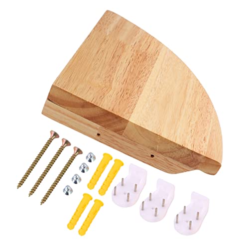 ULTECHNOVO 1Satz Eckregal aus Wandregal für Schlafzimmer und Rustikales Design Langlebiges Material Praktische Aufbewahrungslösung für Kleine Räume Halten Ihre Utensilien von ULTECHNOVO
