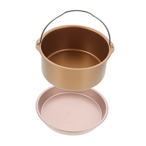ULTECHNOVO 1Satz Luftfritteusen Backset mit Kuchenform und Pizza Pfanne Antihaft Backwerkzeuge aus Lebensmittelechtem Material für Köstliche Kuchen und Pizzen zu Reinigen von ULTECHNOVO