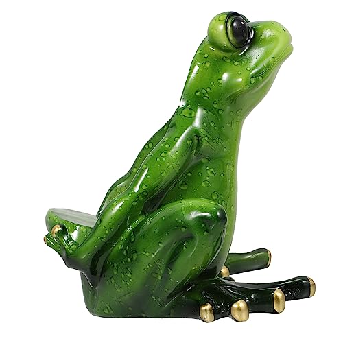 ULTECHNOVO 1Stück Frosch Weinflaschenhalter aus Resin Kreatives Weinregal für Stilvolle Dekoration und Einfachen Zugriff für Bar oder Wohnzimmer Platzsparendes Design von ULTECHNOVO