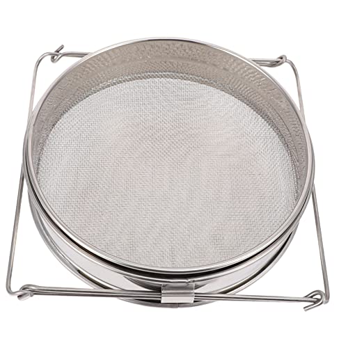 ULTECHNOVO 1Stück Honigfilter Doppelsieb Hochwertiges Sieb für Honigernte Rostfrei Langlebig für Honigverarbeitung und Filtration von Unreinheiten ULTECHNOVO 1Stück Honigfilter Doppelsieb Hochwertiges Sieb für Honigernte Rostfrei Langlebig für Honigverarbeitung und Filtration von Unreinheiten von ULTECHNOVO