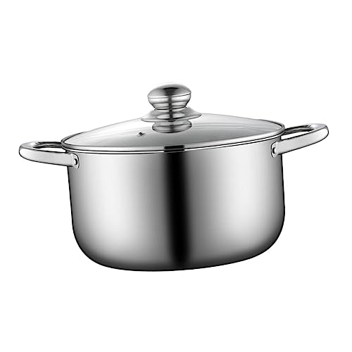 ULTECHNOVO 1Stück Suppentopf mit Glasdeckel Multifunktional und Lebensmitteltauglich Dampftopf für Herdarten für Suppen und Eintöpfe Spülmaschinenfest ULTECHNOVO 1Stück Suppentopf mit Glasdeckel Multifunktional und Lebensmitteltauglich Dampftopf für Herdarten für Suppen und Eintöpfe Spülmaschinenfest von ULTECHNOVO