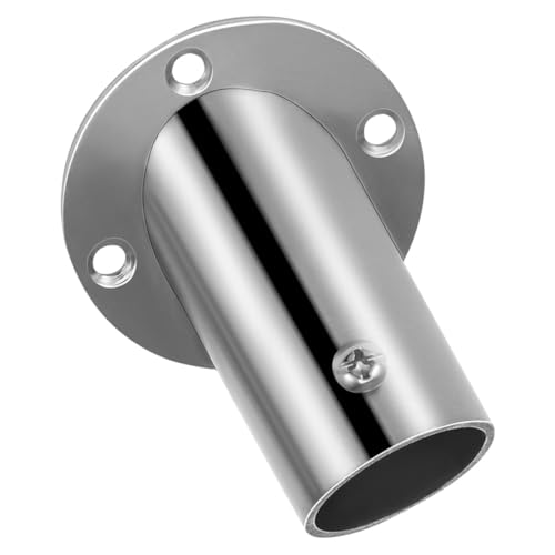 ULTECHNOVO 1Stücke Duschvorhangstangenhalter Eckstütze für Duschvorhangstange Hohe Fußstütze Kompakte Dreiecksform Platzsparend und Langlebig für Badezimmerlayouts von ULTECHNOVO