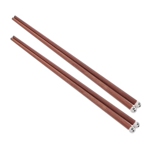 ULTECHNOVO 2 Paare Panda -Holzstäbchen Essstäbchen wiederverwendbare für Schlüsselpanda Panda-Stäbchen wiederverwendbares Essstäbchen wiederverwendbare Essstäbchen süße Stäbchen von ULTECHNOVO