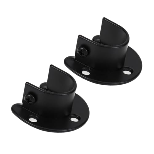 ULTECHNOVO 2 STÜCK Schwere Edelstahl Kleiderstangenhalter Schwarz mit Schrauben Robuste Rohr endhalterung für Garderobe Wandmontage Kleiderstange Sockel Installieren Platzsparend ULTECHNOVO 2 STÜCK Schwere Edelstahl Kleiderstangenhalter Schwarz mit Schrauben Robuste Rohr endhalterung für Garderobe Wandmontage Kleiderstange Sockel Installieren Platzsparend von ULTECHNOVO