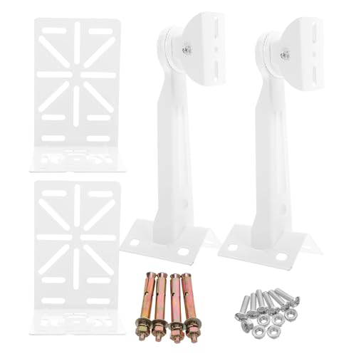 ULTECHNOVO 2 Sätze Eckige Überwachungskamera Halterung aus Stahl mit Verlängerter Stange Flexible Wand Deckenmontage Verstellbarer Dome Kamera Halter für Umfassende Sicherheitsüberwachung von ULTECHNOVO