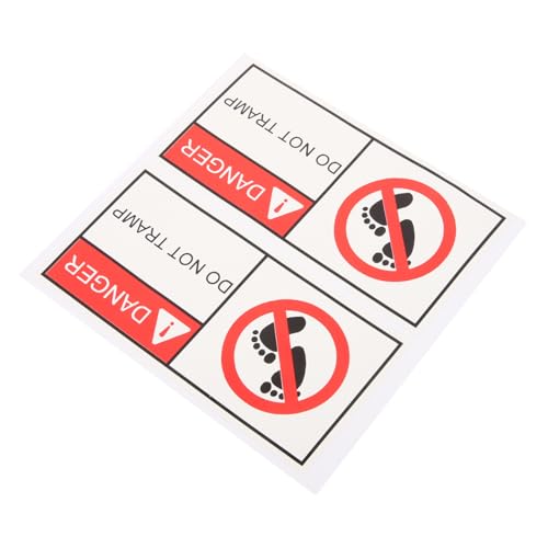 ULTECHNOVO 2 Stck. Warnschild Bitte Nicht Betreten Selbstklebendes Sicherheitsschild für Equipment Langlebig Praktisch und Einfach Anzubringen von ULTECHNOVO