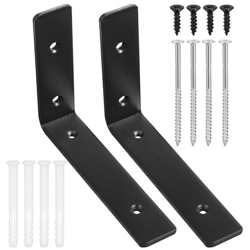 ULTECHNOVO 2 Stk. Förmige Regalhalterungen Dicke Schwarzer Kaltgewalzter Stahl Robuste Winkelhalter für Schwere Lasten Sichere Glatte Kanten Vielseitig für Holzregale Einfache Montage ULTECHNOVO 2 Stk. Förmige Regalhalterungen Dicke Schwarzer Kaltgewalzter Stahl Robuste Winkelhalter für Schwere Lasten Sichere Glatte Kanten Vielseitig für Holzregale Einfache Montage von ULTECHNOVO