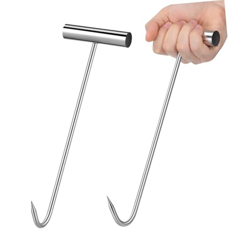 ULTECHNOVO 2 Stk. Teiliges Edelstahl T-haken Manhole Cover Hook Rutschfester Griff Ergonomisch Geformt Schwerlastfähig für Abflussgitter Schachtabdeckungen und Rolltore Vielseitiges ULTECHNOVO 2 Stk. Teiliges Edelstahl T-haken Manhole Cover Hook Rutschfester Griff Ergonomisch Geformt Schwerlastfähig für Abflussgitter Schachtabdeckungen und Rolltore Vielseitiges von ULTECHNOVO