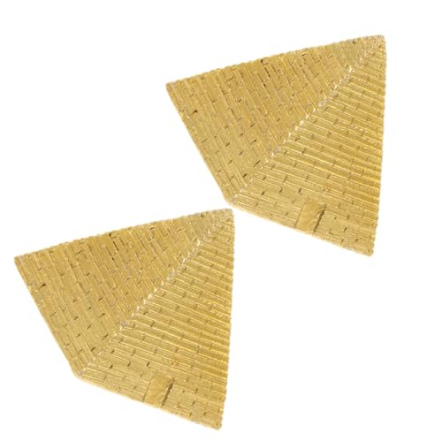 ULTECHNOVO 2 Stück Ägyptische Pyramide Deko Figurine Harz Modell für Kreative Tischdekoration Handwerkskunst Langlebig und Leicht als für Besondere Anlässe von ULTECHNOVO