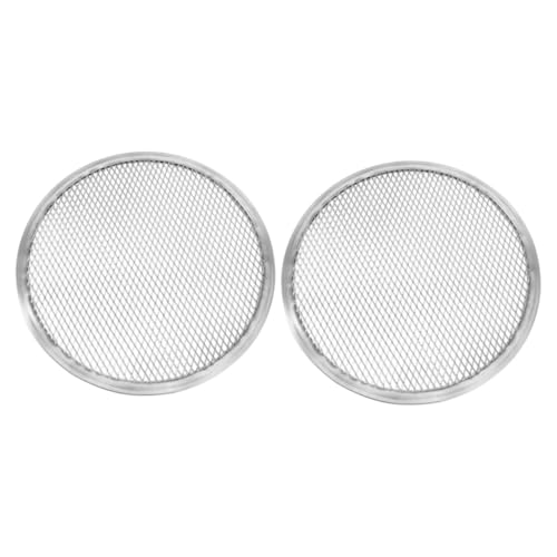 ULTECHNOVO 2 Stück Aluminium Pizzasieb Runde Perforierte Pizzableche Backofenfest Rostfrei Wiederverwendbar Für Hausgemachte Pizza Backen Zubehör ULTECHNOVO 2 Stück Aluminium Pizzasieb Runde Perforierte Pizzableche Backofenfest Rostfrei Wiederverwendbar Für Hausgemachte Pizza Backen Zubehör von ULTECHNOVO