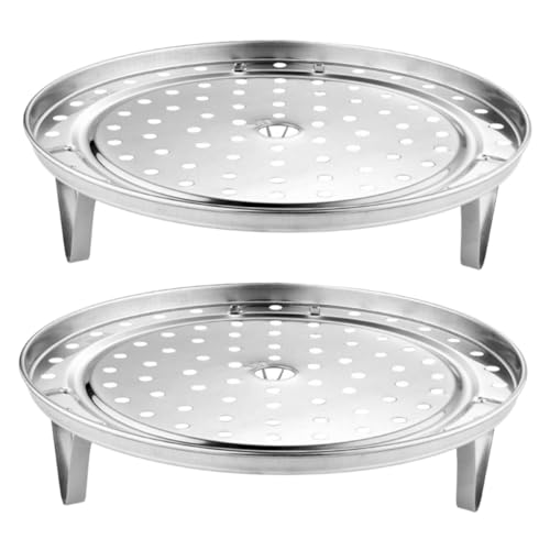 ULTECHNOVO 2 Stück Edelstahl Teiliges Dampfgarer Rack mit Stapelbaren Einsätzen Gleichmäßige Hitzeverteilung Vielseitig für Gemüse Fisch Eier und Sonstiges Einfach zu Reinigen Geeignet für ULTECHNOVO 2 Stück Edelstahl Teiliges Dampfgarer Rack mit Stapelbaren Einsätzen Gleichmäßige Hitzeverteilung Vielseitig für Gemüse Fisch Eier und Sonstiges Einfach zu Reinigen Geeignet für von ULTECHNOVO