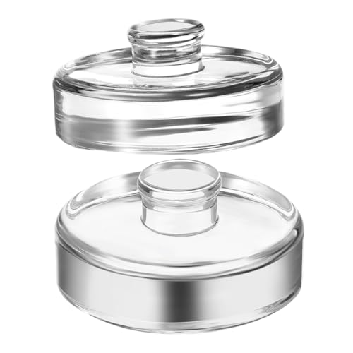 ULTECHNOVO 2 Stück Fermentationsgewichte für Einmachgläser Öffnung zum Fermentieren von Sauerkraut Kimchi und Obstweinen Multifunktional Transparent Kompatibel mit Standard Gläsern von ULTECHNOVO