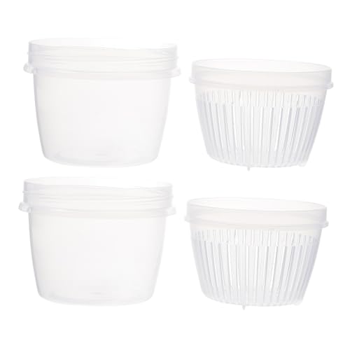 ULTECHNOVO 2 Stück Frischhaltedosen aus Lebensmittelechtem Kunststoff Transparente Aufbewahrungsboxen mit Dichtem Verschluss für Gemüse Obst und Snacks für Kühlschrank und Wiederverwendbar ULTECHNOVO 2 Stück Frischhaltedosen aus Lebensmittelechtem Kunststoff Transparente Aufbewahrungsboxen mit Dichtem Verschluss für Gemüse Obst und Snacks für Kühlschrank und Wiederverwendbar von ULTECHNOVO