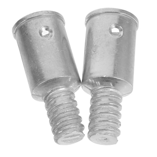 ULTECHNOVO 2 Stück Gewindeadapter für Besenstiele Aluminiumlegierung Gewindespitze Robust Sicher für Eisen Aluminium Holzstangen Mop Ersatzverlängerung von ULTECHNOVO