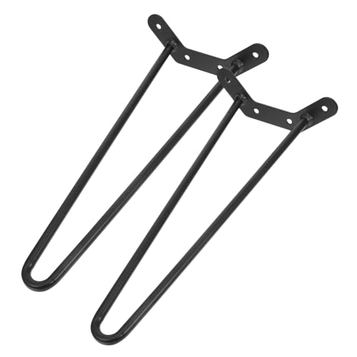ULTECHNOVO 2 Stück Haarnadel Tischbeine Robuste Eisenmöbelbeine für Couchtisch Schreibtisch und Einfache Installation für DIY Projekte Vertikale Höhe von ULTECHNOVO