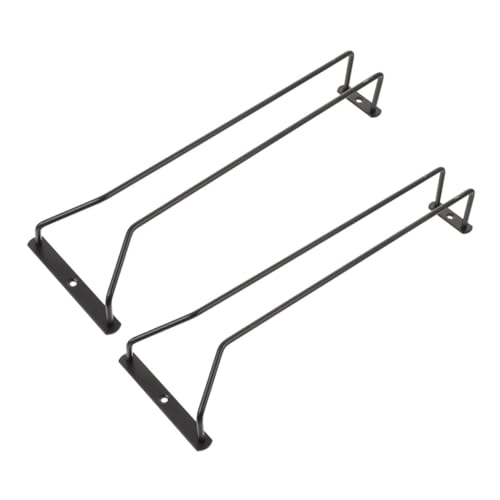ULTECHNOVO 2 Stück Hängender Weinglas Halter aus Metall Weinregal zur Befestigung Wand und Langlebig für Bar und Küche von ULTECHNOVO