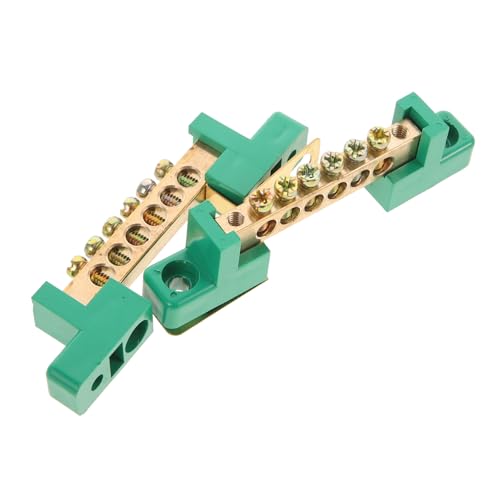 ULTECHNOVO 2 Stück Kupfer Sammelschienenbusbar Verteilerblock Sammelschiene Anschlussklemmen Kit für Verteilerschränke Stabile Einfache Installation Sichere Verbindung Verbindungsblock von ULTECHNOVO