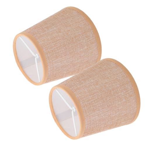 ULTECHNOVO 2 Stück Lampenschirm Tischlampe Dekorativer Stoff Lampenaufsatz für Nachttischlampen Schlichtes Design Langlebig und Augenschonend ULTECHNOVO 2 Stück Lampenschirm Tischlampe Dekorativer Stoff Lampenaufsatz für Nachttischlampen Schlichtes Design Langlebig und Augenschonend von ULTECHNOVO