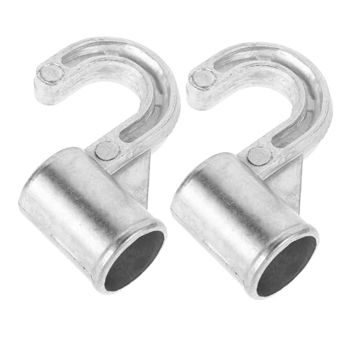 ULTECHNOVO 2 Stück Metallhaken aus Aluminiumlegierung Stabile Kleiderschrank Haken zum Einhängen unter Schrank oder Regal Platzsparende Aufbewahrungslösung für Garderobe und Schrank Einfache von ULTECHNOVO