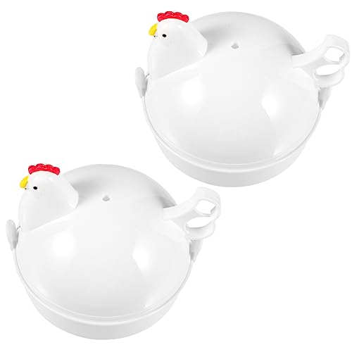 ULTECHNOVO 2 Stück Mikrowellen Eierkocher Hühnerform Egg Steamer für Küche Hitzebeständig aus Hochwertigem für Schnelles Frühstück ULTECHNOVO 2 Stück Mikrowellen Eierkocher Hühnerform Egg Steamer für Küche Hitzebeständig aus Hochwertigem für Schnelles Frühstück von ULTECHNOVO