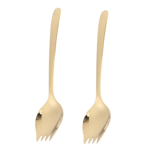 ULTECHNOVO 2 Stück Multifunktionale Sporks aus Edelstahl Langstielig Spülmaschinenfest Kombinierte Gabel-löffel-kombination für Salat Nudeln und Pasta für Camping Picknick und Küchengebrauch ULTECHNOVO 2 Stück Multifunktionale Sporks aus Edelstahl Langstielig Spülmaschinenfest Kombinierte Gabel-löffel-kombination für Salat Nudeln und Pasta für Camping Picknick und Küchengebrauch von ULTECHNOVO