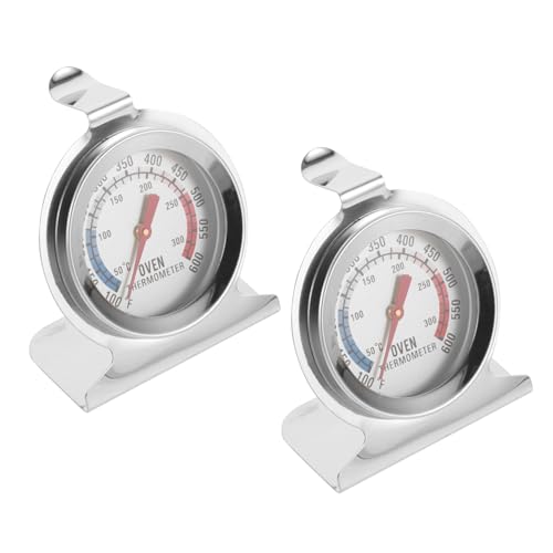 ULTECHNOVO 2 Stück Oven Thermometer aus Hochtemperaturbeständig Präzise Temperaturmessung für Backofen Grill und Toaster Einfach Abzulesen mit Großem Ziffernblatt und Farbigen Indikatoren ULTECHNOVO 2 Stück Oven Thermometer aus Hochtemperaturbeständig Präzise Temperaturmessung für Backofen Grill und Toaster Einfach Abzulesen mit Großem Ziffernblatt und Farbigen Indikatoren von ULTECHNOVO