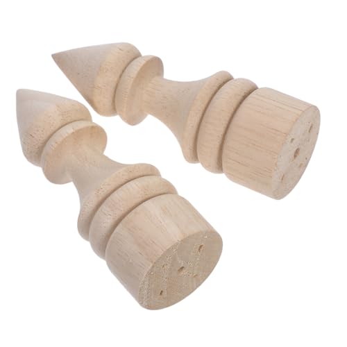 ULTECHNOVO 2 Stück Säulendekorationsspaltenkopf Zaunknäufe Vorhangstab Finial Endstücke Aus Holz Für Vorhänge Hausdekoration Finials Endstück Aus Holz Für Zu Hause Holzknäufe Khaki Hölzern ULTECHNOVO 2 Stück Säulendekorationsspaltenkopf Zaunknäufe Vorhangstab Finial Endstücke Aus Holz Für Vorhänge Hausdekoration Finials Endstück Aus Holz Für Zu Hause Holzknäufe Khaki Hölzern von ULTECHNOVO