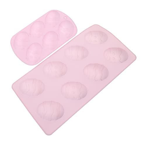 ULTECHNOVO 2 Stück Silikon Backform Ostern Handliche Eier Silikonform für Kuchen Fondant Kreative DIY Dessert Form Leicht zu Reinigen für Festliche Backideen von ULTECHNOVO