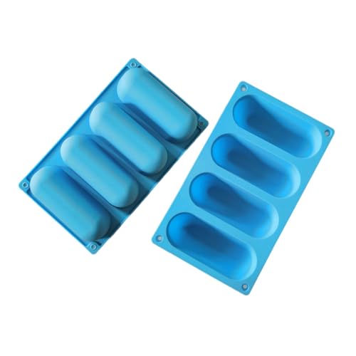 ULTECHNOVO 2 Stück Silikon Hotdog Form Antihaft DIY Wurst und Long Bread Form Vielseitige Backform für Hotdog Brötchen und Geeignet für Frühstück Picknick Familien und Gewerbenutzung von ULTECHNOVO