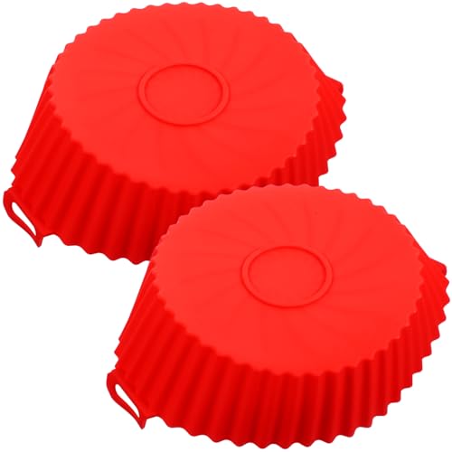 ULTECHNOVO 2 Stück Silikon Liner für Heißluftfritteuse Wiederverwendbare Antihaft Schalen Hitzebeständig und Leicht zu Reinigen für Backofen und Mikrowelle ULTECHNOVO 2 Stück Silikon Liner für Heißluftfritteuse Wiederverwendbare Antihaft Schalen Hitzebeständig und Leicht zu Reinigen für Backofen und Mikrowelle von ULTECHNOVO
