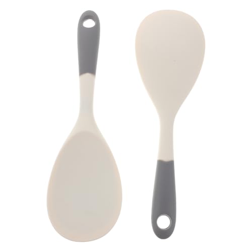 ULTECHNOVO 2 Stück Silikon Reislöffel mit Ergonomischem Griff Antihaftbeschichtet und Hitzebeständig Kompakt und Tragbar für Küchen und Picknick Rutschfester Reisportionierer und ULTECHNOVO 2 Stück Silikon Reislöffel mit Ergonomischem Griff Antihaftbeschichtet und Hitzebeständig Kompakt und Tragbar für Küchen und Picknick Rutschfester Reisportionierer und von ULTECHNOVO