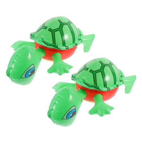ULTECHNOVO 2 Stück Teiliges Aufblasbares Schildkrötenballon aus PVC Kreative Tierform Leichtes Sommer für Geburtstagsfeiern und Pool Dekoration Wiederverwendbar für Strand und von ULTECHNOVO