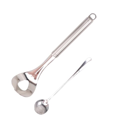 ULTECHNOVO 2 Stück Teiliges Edelstahl Fleischbällchen Former mit Langem Griff Oval Geformter Löffel mit Abtropflöchern für Fleischbällchen Küchenwerkzeug zum Einfachen Formen und Verdichten ULTECHNOVO 2 Stück Teiliges Edelstahl Fleischbällchen Former mit Langem Griff Oval Geformter Löffel mit Abtropflöchern für Fleischbällchen Küchenwerkzeug zum Einfachen Formen und Verdichten von ULTECHNOVO