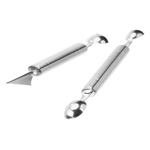 ULTECHNOVO 2 Stück Teiliges Edelstahl Melonenballer Doppelköpfiger Frucht kugelausstecher mit Ergonomischem Griff Polierter Wassermelonenlöffel für Eis Obst und Dessert Einfach zu Reinigen ULTECHNOVO 2 Stück Teiliges Edelstahl Melonenballer Doppelköpfiger Frucht kugelausstecher mit Ergonomischem Griff Polierter Wassermelonenlöffel für Eis Obst und Dessert Einfach zu Reinigen von ULTECHNOVO