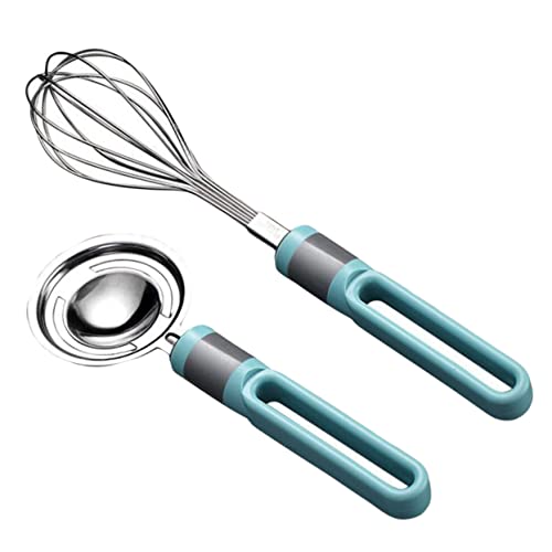 ULTECHNOVO 2 Stück Teiliges Ei Mixer Tragbarer Handmixer und Rührbesen für Eiweiß und Eigelb Küchenwerkzeug für Mixen und Trennen von Eiern Wiederverwendbar von ULTECHNOVO