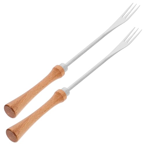 ULTECHNOVO 2 Stück Teiliges Fondue mit Hitzebeständigem Buchenholzgriff Multifunktionale Dessertgabeln für Käse Schokoladenfondue Obst Marshmallows Leicht zu Reinigen ULTECHNOVO 2 Stück Teiliges Fondue mit Hitzebeständigem Buchenholzgriff Multifunktionale Dessertgabeln für Käse Schokoladenfondue Obst Marshmallows Leicht zu Reinigen von ULTECHNOVO