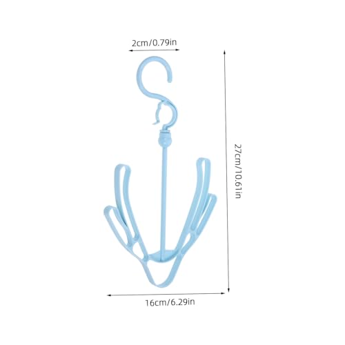 ULTECHNOVO 2 Stück Teiliges Kunststoff Schuhtrocknergestell in Blau Leichtes Stabiles Schuhregal zum Trocknen und Organisieren von Schuhen Platzsparend für Schrank und Haushalt von ULTECHNOVO