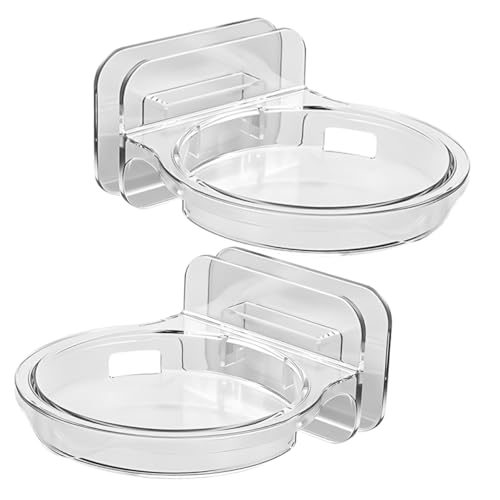 ULTECHNOVO 2 Stück Transparente Kleine Wandregale aus Robustem Material Wandmontierte Halterung für Überwachungskamera Lautsprecher und Dekoration Verschleißfest Wiederverwendbar für von ULTECHNOVO