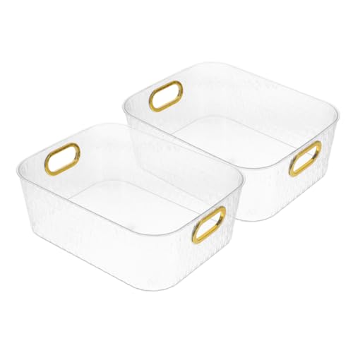 ULTECHNOVO 2 Stück Transparente Kosmetik Aufbewahrungsboxen aus Kunststoff Großer Multifunktionaler Organizer für Badezimmer und Schminktisch Langlebig Platzsparend für Lippenstift und von ULTECHNOVO