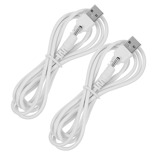 ULTECHNOVO 2 Stück USB zu Dc Ladekabel Schwarz Kompatibel mit Ventilator Kamera Smartphone Tablet Lautsprecher und Geräten Flexibel und Tragbar für Zuhause und Büro von ULTECHNOVO