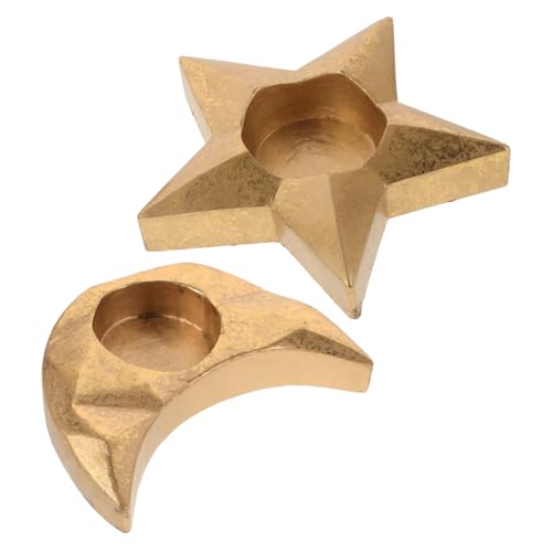 ULTECHNOVO 2 Stück Vintage Stern und Mond Kerzenhalter Dekorative Kerzenständer für Zuhause Atmosphären Dekoration für Feierlichkeiten Hochzeiten und Tischdekoration ULTECHNOVO 2 Stück Vintage Stern und Mond Kerzenhalter Dekorative Kerzenständer für Zuhause Atmosphären Dekoration für Feierlichkeiten Hochzeiten und Tischdekoration von ULTECHNOVO