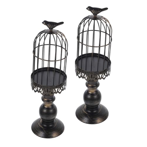 ULTECHNOVO 2 Stück Vogelkäfig Kerzenhalter Retro Klein Dekoration Goldener Kerzenhalter Rustikal Dekorativ Flammenlos Led Kerzenhalter Jahrgang Tisch Metall Black ULTECHNOVO 2 Stück Vogelkäfig Kerzenhalter Retro Klein Dekoration Goldener Kerzenhalter Rustikal Dekorativ Flammenlos Led Kerzenhalter Jahrgang Tisch Metall Black von ULTECHNOVO